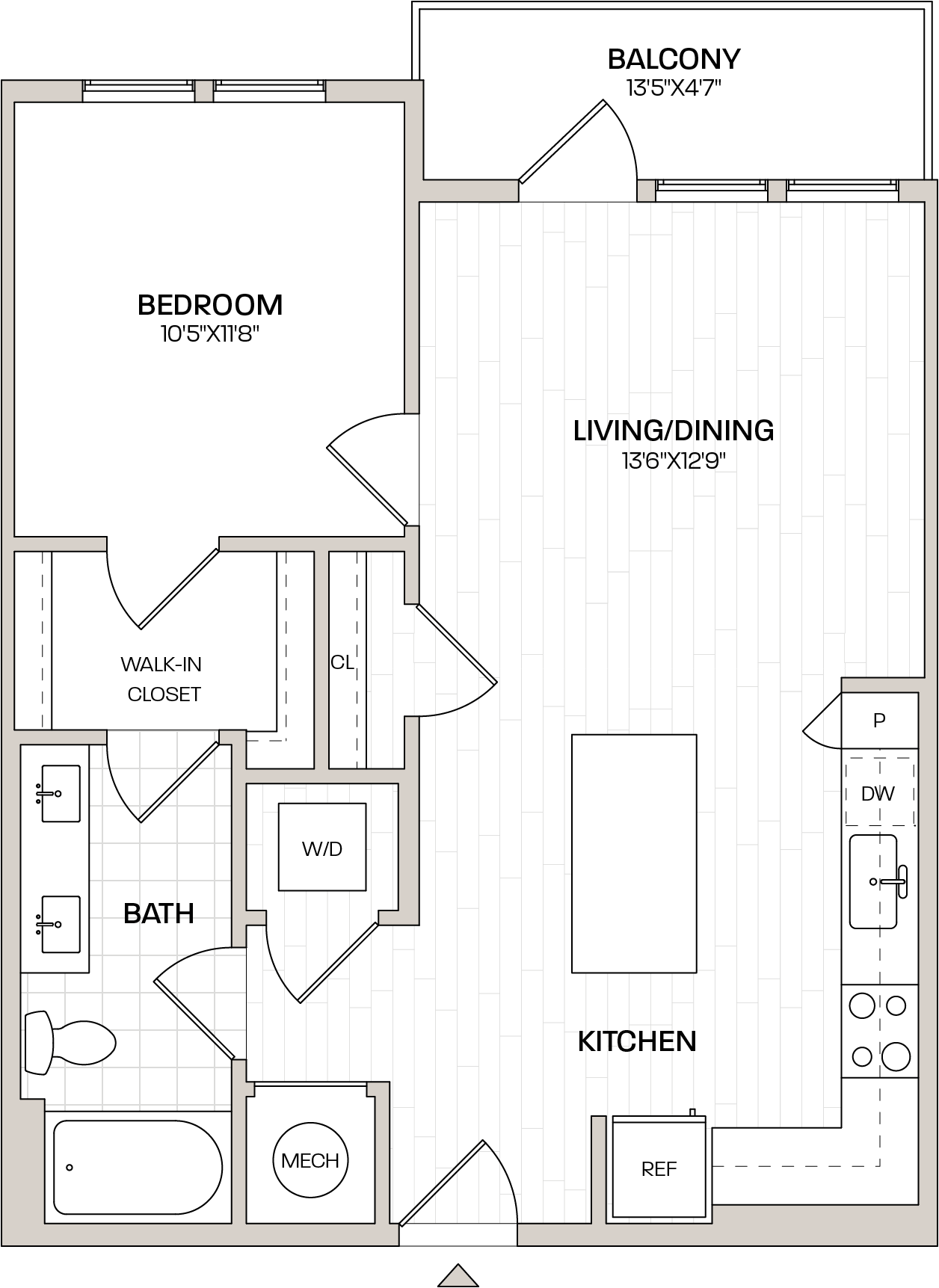 Floor Plan Image of Apartment Apt 2203
